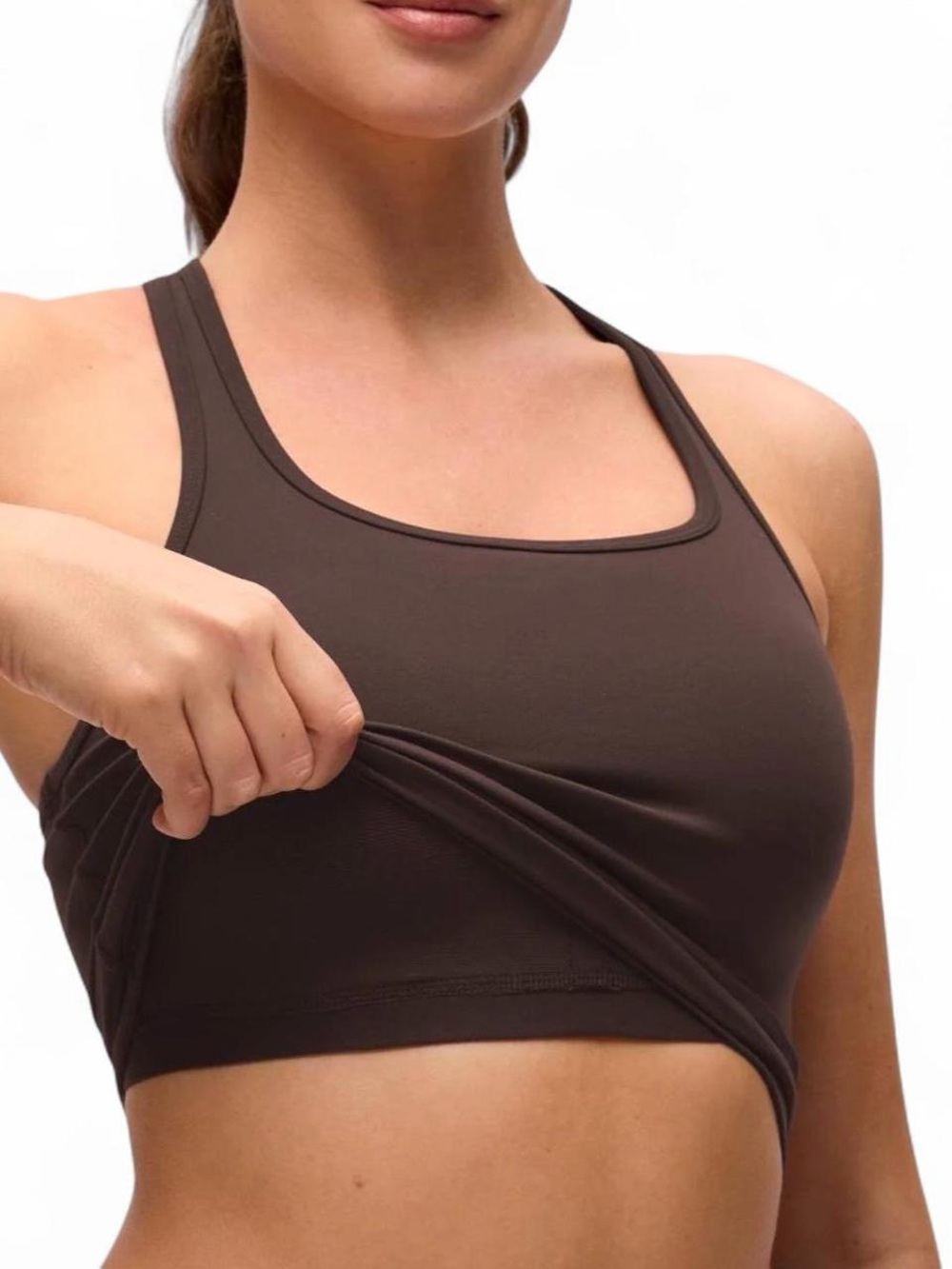 CRZ Yoga Butterluxe Longline Racerback Sports Bra Crop Tank (measures small) - Picture 3 of 8